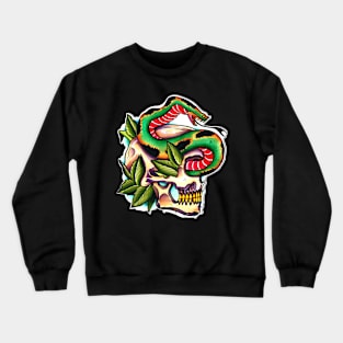 Skull an Snake Crewneck Sweatshirt